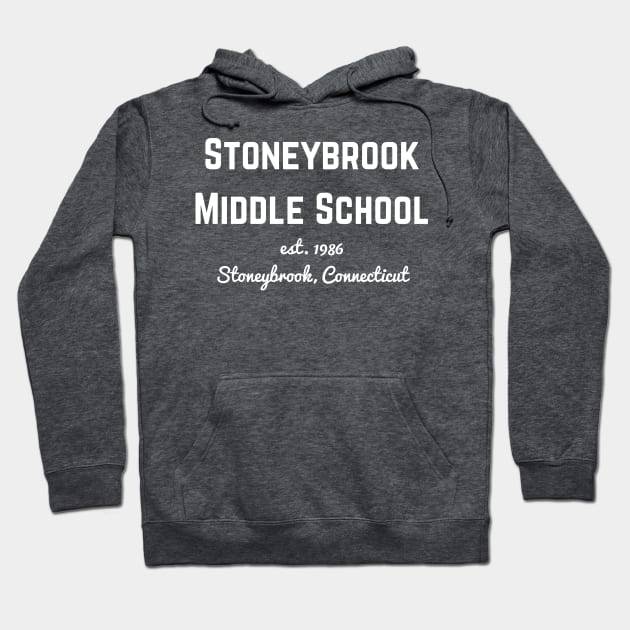 Stoneybrook Middle School white txt Hoodie by friendlyletters